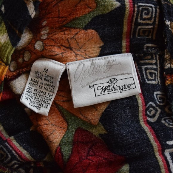 Vintage Options by Worthington Floral Shorts Pull On - Picture 3 of 3